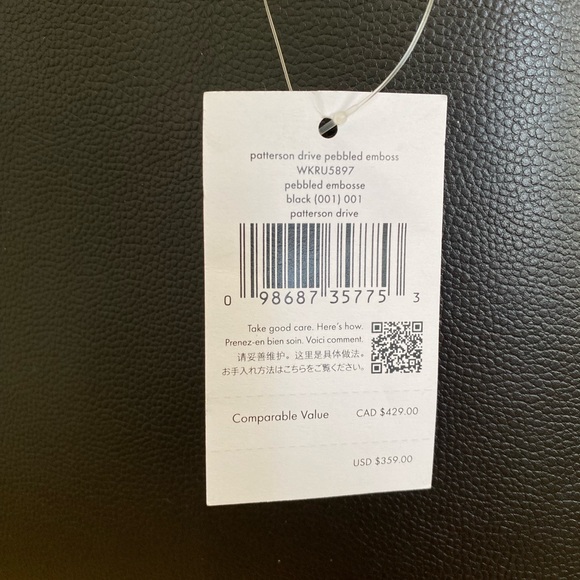 Kate Spade ♠️ Designer Black Pebbled Leather Patterson Drive Satchel Purse Bag - Picture 3 of 8